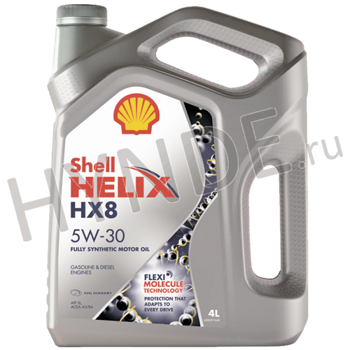 Масло моторное синтетика Shell Helix HX8 5W30 (4л)