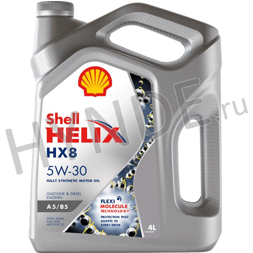 Масло моторное синтетика Shell Helix HX8 A5/B5 5W30 (4л)