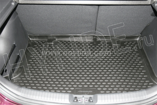 Коврик в багажник полиуретановый для Solaris I хэтчбек