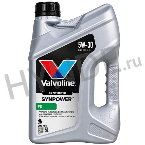 Масло моторное синтетика Valvoline SynPower FE 5W30 (5л)